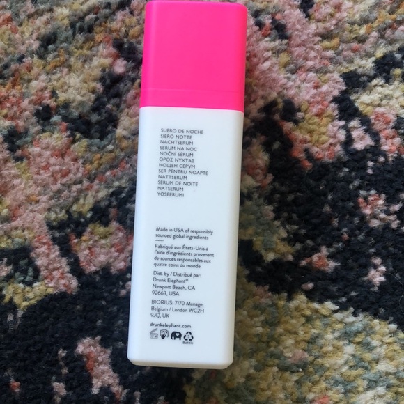 Drunk Elephant T.L.C. Framboos™ Glycolic Night Serum Acid AHA BHA Exfoliant Tone - Picture 3 of 6